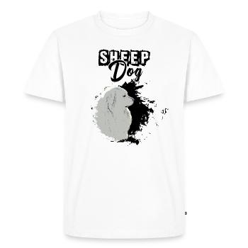 Sheep Dog Shepherd Maremmano Abruzzese Dog - Men's Premium Organic T-Shirt - white - Front - Nico (187cm)
