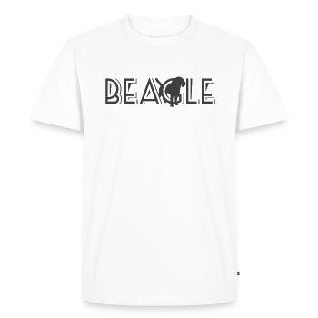 Beagle Beagles Chien Dog Cadeaux - T-shirt Premium bio Homme - blanc - Devant - Nico (187cm)