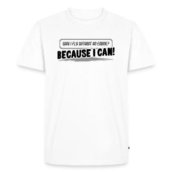 Pilot Glider Flight Glider Glider Glider - Men's Premium Organic T-Shirt - white - Front - Nico (187cm)