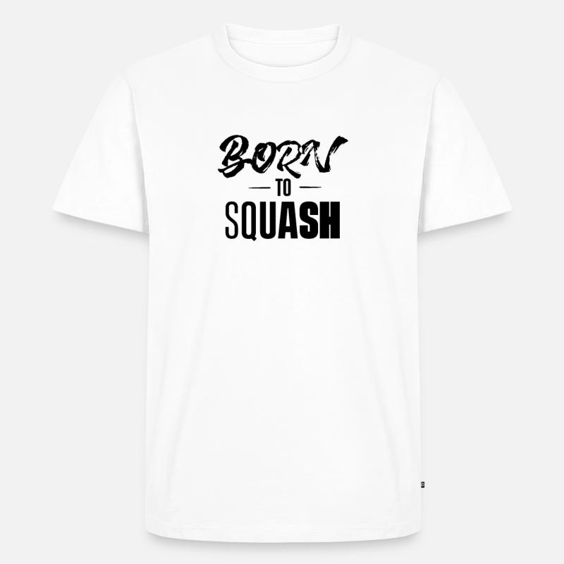 Squash Squash Squash Squash - Männer Premium Bio T-Shirt - Weiß