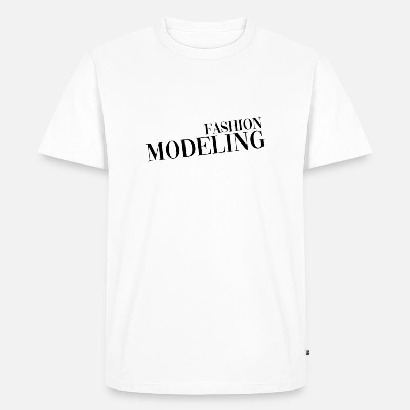 Topmodel Catwalk Mode Models Mode - T-shirt Premium bio Homme - blanc