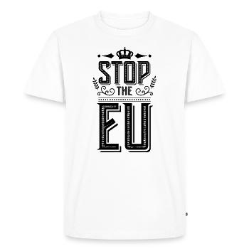 Europe Europe Union européenne Europe - T-shirt Premium bio Homme - blanc - Devant - Nico (187cm)