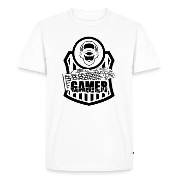 Gaming Gaming Gaming Gaming - Men's Premium Organic T-Shirt - white - Front - Nico (187cm)