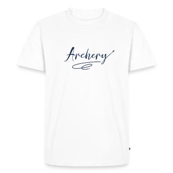 Bow and arrow - Men's Premium Organic T-Shirt - white - Front - Nico (187cm)