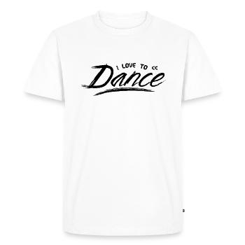 Dance - Men's Premium Organic T-Shirt - white - Front - Nico (187cm)
