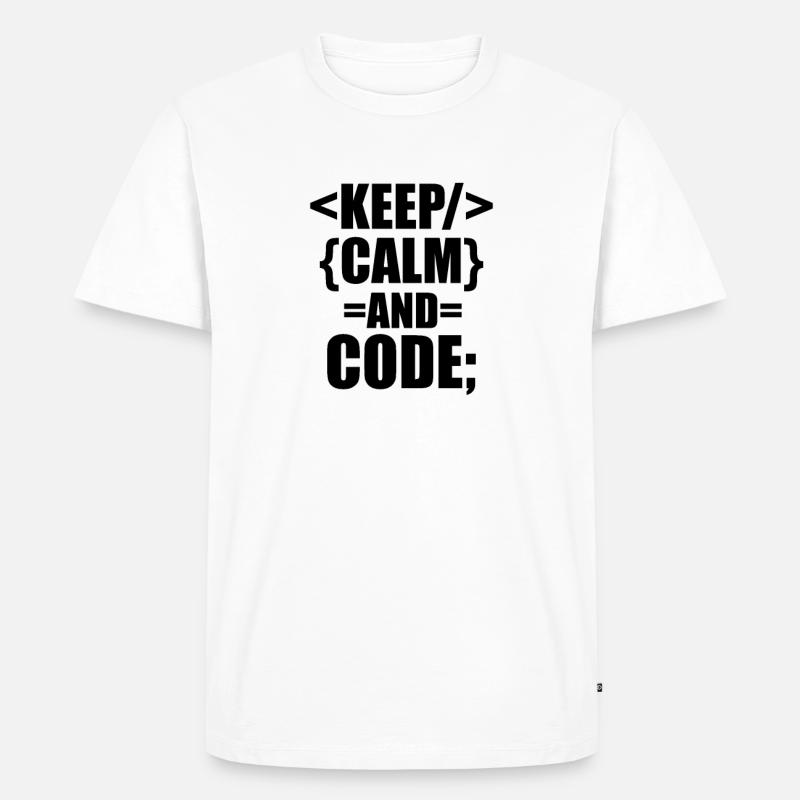 Software developer - Men's Premium Organic T-Shirt - white