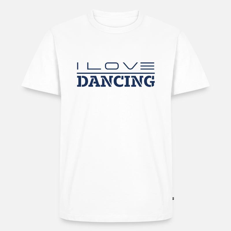 Tänzer Tänzer Tänzer Tänzer - Männer Premium Bio T-Shirt - Weiß