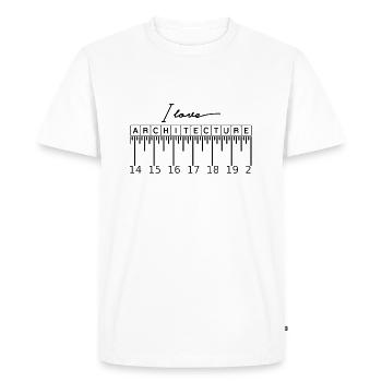 Architect Architect Architect Architect - Men's Premium Organic T-Shirt - white - Front - Nico (187cm)