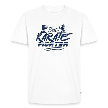 Karaté - T-shirt Premium bio Homme - blanc - Devant - Nico (187cm)