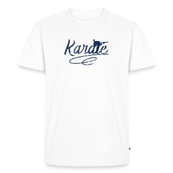 Lutte Karaté Karaté Karaté Combattants de karaté - T-shirt Premium bio Homme - blanc - Devant - Nico (187cm)
