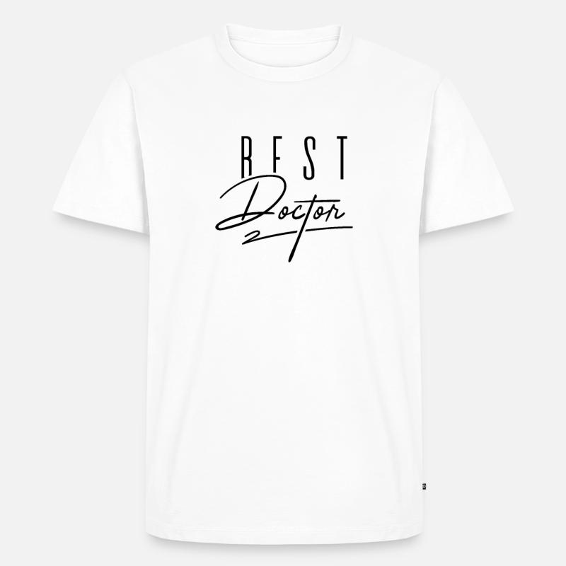 Doktor - Männer Premium Bio T-Shirt - Weiß