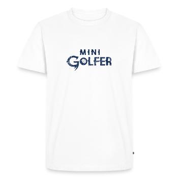 Minigolf Golf Minigolfen Minigolfer Golfen - T-shirt Premium bio Homme - blanc - Devant - Nico (187cm)