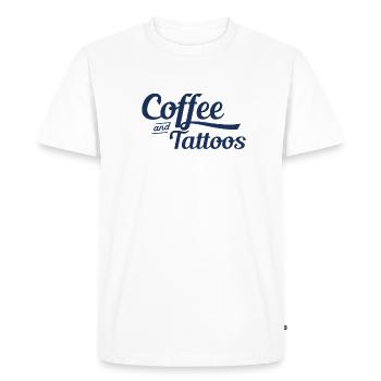 Tatouage - T-shirt Premium bio Homme - blanc - Devant - Nico (187cm)