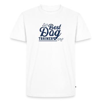 Dog Trainer Dog Trainer Dog Trainer - Men's Premium Organic T-Shirt - white - Front - Nico (187cm)