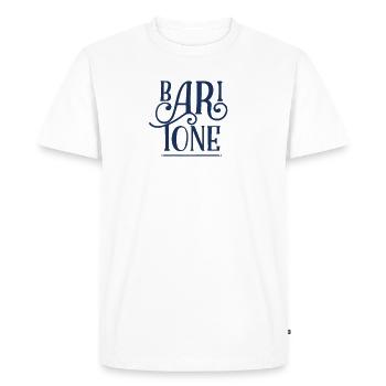 Baryton musicien - T-shirt Premium bio Homme - blanc - Devant - Nico (187cm)