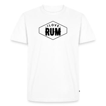 Alcool bar boisson rhum amant boire du rhum - T-shirt Premium bio Homme - blanc - Devant - Nico (187cm)
