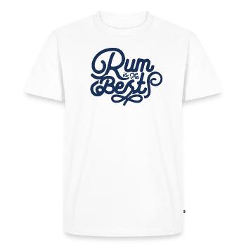 Drink Rum Lover Buveur De Rhum Alcool Bar Suff - T-shirt Premium bio Homme - blanc - Devant - Nico (187cm)
