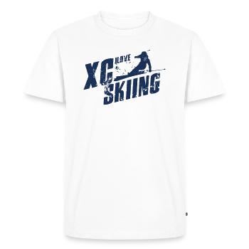 Sport Ski de fond Ski de fond Ski de fond Ski de fond - T-shirt Premium bio Homme - blanc - Devant - Nico (187cm)