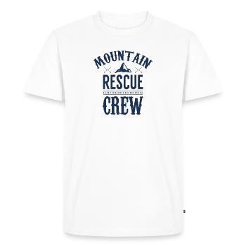 Winter Ski Rescue Mountain Rescue Team - Men's Premium Organic T-Shirt - white - Front - Nico (187cm)