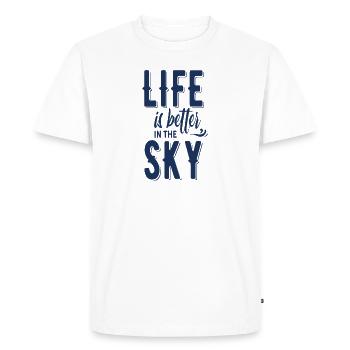 parachute - Men's Premium Organic T-Shirt - white - Front - Nico (187cm)