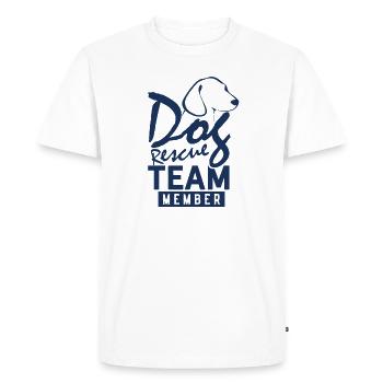 Dog Rescue Savior Team Dog rescue street dogs - Men's Premium Organic T-Shirt - white - Front - Nico (187cm)