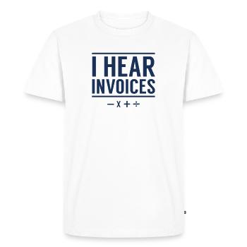 Team training bookkeeping accountant bookkeeping - Men's Premium Organic T-Shirt - white - Front - Nico (187cm)