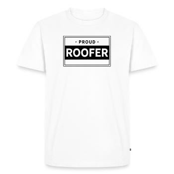 Couvreur couvreur - T-shirt Premium bio Homme - blanc - Devant - Nico (187cm)