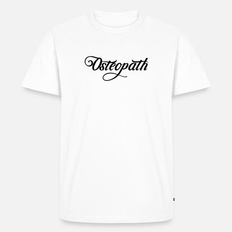 Osteopathin Osteopath Heilpraxis Osteopathie Team - Männer Premium Bio T-Shirt - Weiß
