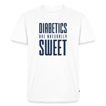 Seringues de sucre dans le sang diabète insuline diabétique - T-shirt Premium bio Homme - blanc - Devant - Nico (187cm)