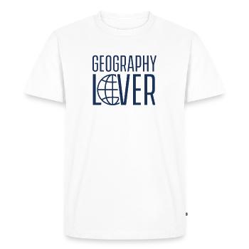 Geographer geography geographer geography team - Men's Premium Organic T-Shirt - white - Front - Nico (187cm)