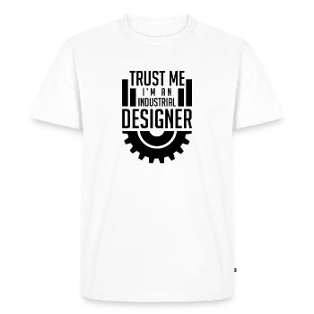 Concepteur de produit produit produit équipe de concepteur industriel - T-shirt Premium bio Homme - blanc - Devant - Nico (187cm)