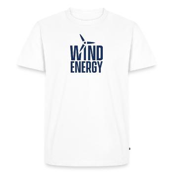 Éolienne éolienne énergie éolienne énergie éolienne éolienne - T-shirt Premium bio Homme - blanc - Devant - Nico (187cm)