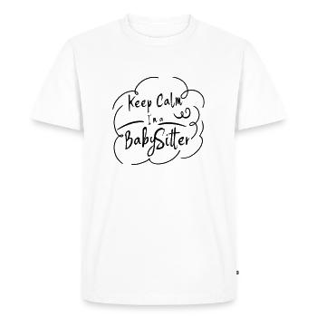 Equipe babysitting babysitting fioles de baby-sitters - T-shirt Premium bio Homme - blanc - Devant - Nico (187cm)