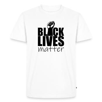 Black Lives Matter - T-shirt Premium bio Homme - blanc - Devant - Nico (187cm)