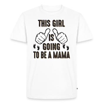 Maman d'être parents maman maman - T-shirt Premium bio Homme - blanc - Devant - Nico (187cm)