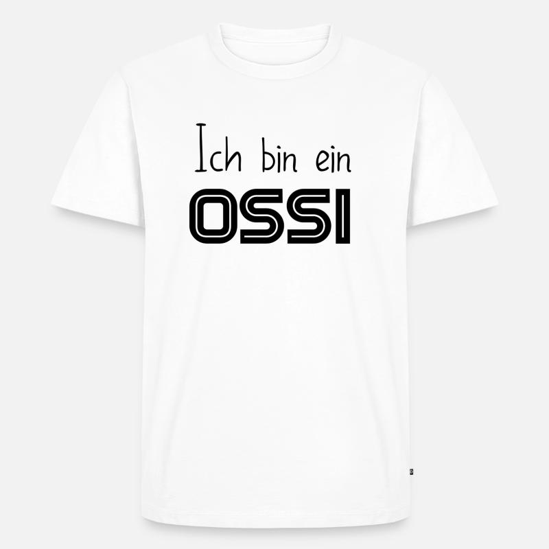 Ich bin ein OSSI - Männer Premium Bio T-Shirt - Weiß