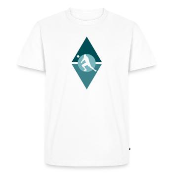 Volleyball Volleyball Volleyball Joueurs de volleyball - T-shirt Premium bio Homme - blanc - Devant - Nico (187cm)