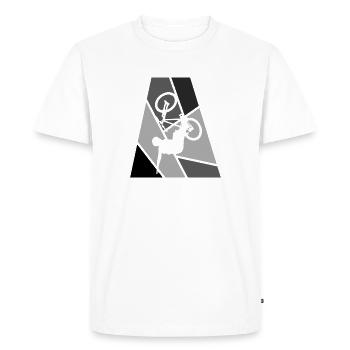 BMX VTT VTT - T-shirt Premium bio Homme - blanc - Devant - Nico (187cm)