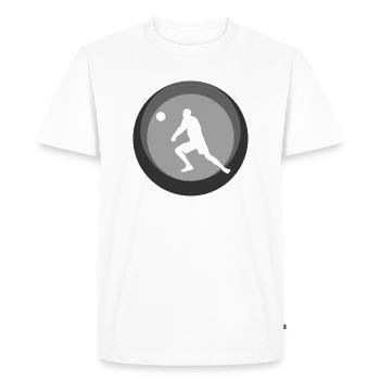 Volley-ball Volley-ball de plage Volley-ball - T-shirt Premium bio Homme - blanc - Devant - Nico (187cm)