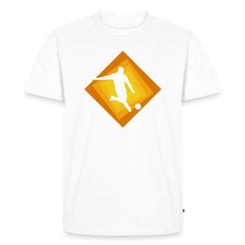 Défenseurs Football Football - T-shirt Premium bio Homme - blanc - Devant - Nico (187cm)