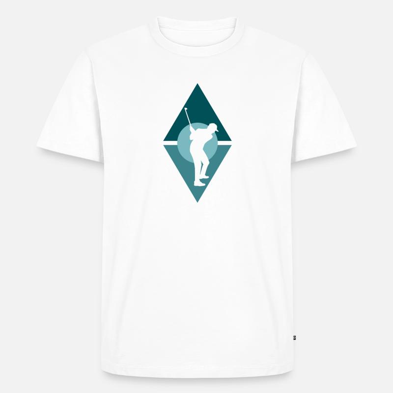 Chip Golf - Männer Premium Bio T-Shirt - Weiß