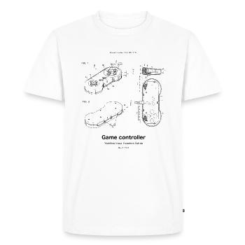 Game controller - Men's Premium Organic T-Shirt - white - Front - Nico (187cm)