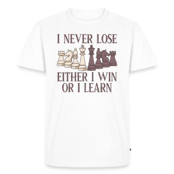 Chess Player / Funny Chess Gift - Men's Premium Organic T-Shirt - white - Front - Nico (187cm)