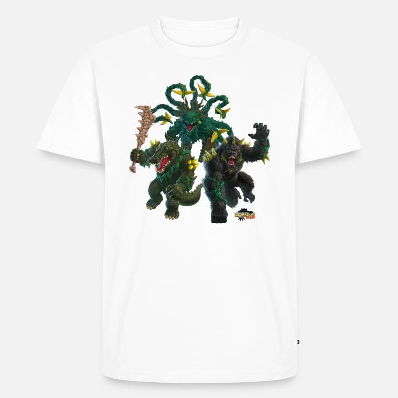 schleich® ELDRADOR® CREATURES Dschungel-Monster - Männer Premium Bio T-Shirt - Weiß