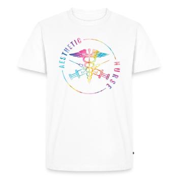 Infirmière esthétique Je ne suis pas une - T-shirt Premium bio Homme - blanc - Devant - Nico (187cm)