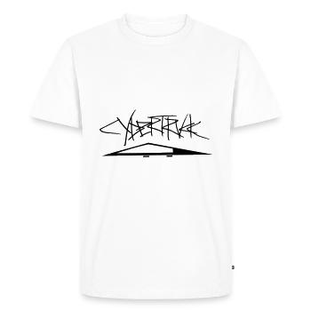 Cybertruck Design avec inscription - T-shirt Premium bio Homme - blanc - Devant - Nico (187cm)