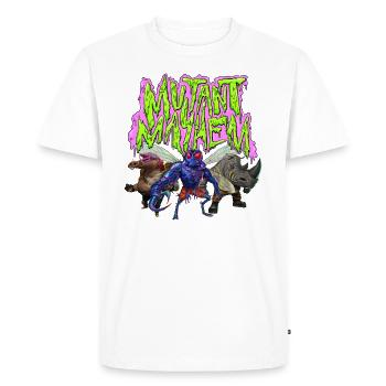 TMNT Mutant Mayhem Avec Villains - T-shirt Premium bio Homme - blanc - Devant - Nico (187cm)