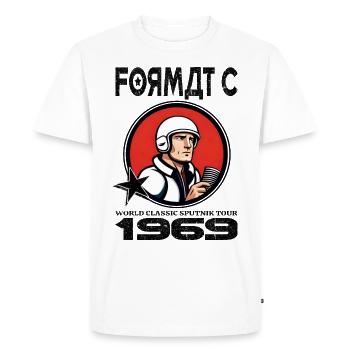 Format C - Men's Premium Organic T-Shirt - white - Front - Nico (187cm)