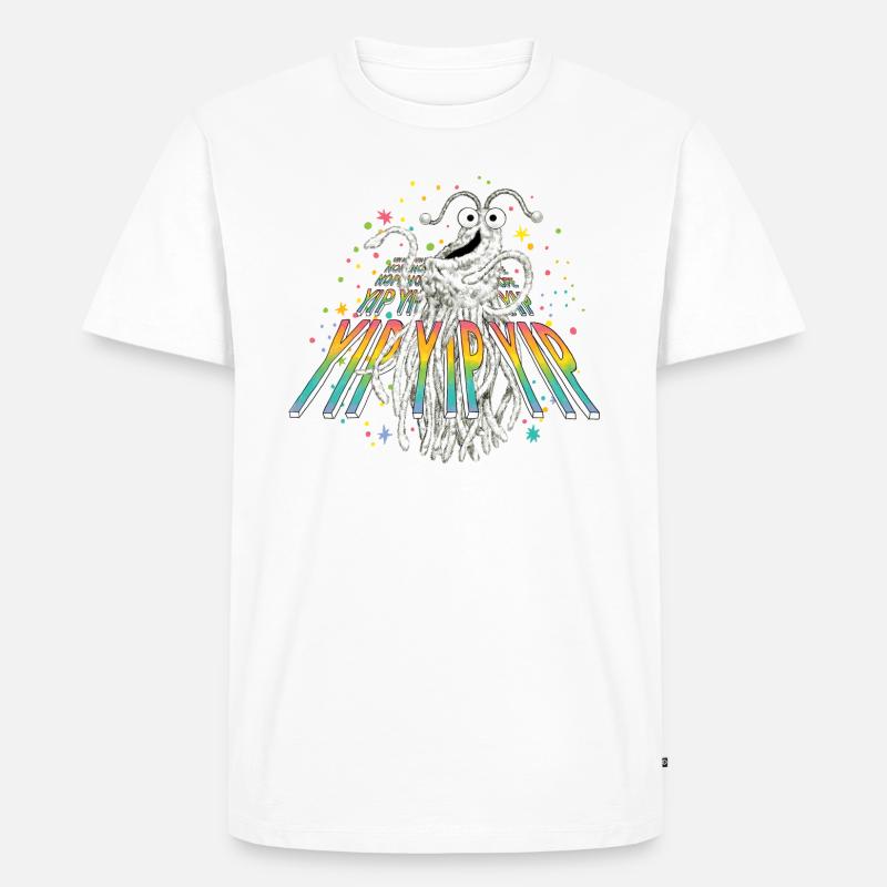 Sesamstraße Yip Yip's - Männer Premium Bio T-Shirt - Weiß
