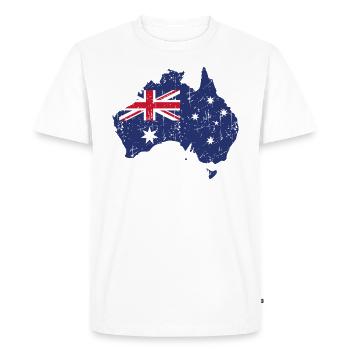 Australia - Men's Premium Organic T-Shirt - white - Front - Nico (187cm)